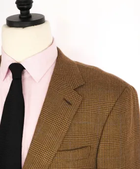 $4,995 RALPH LAUREN PURPLE LABEL - *PURE CASHMERE* Royal Plaid Neutral Blazer - 44L