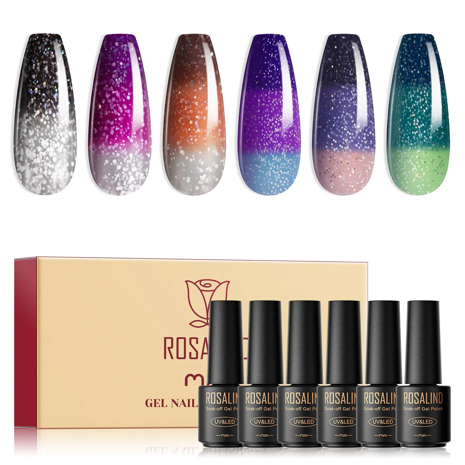 6PCS Nail Gel Polish-Multi-colors For Choose