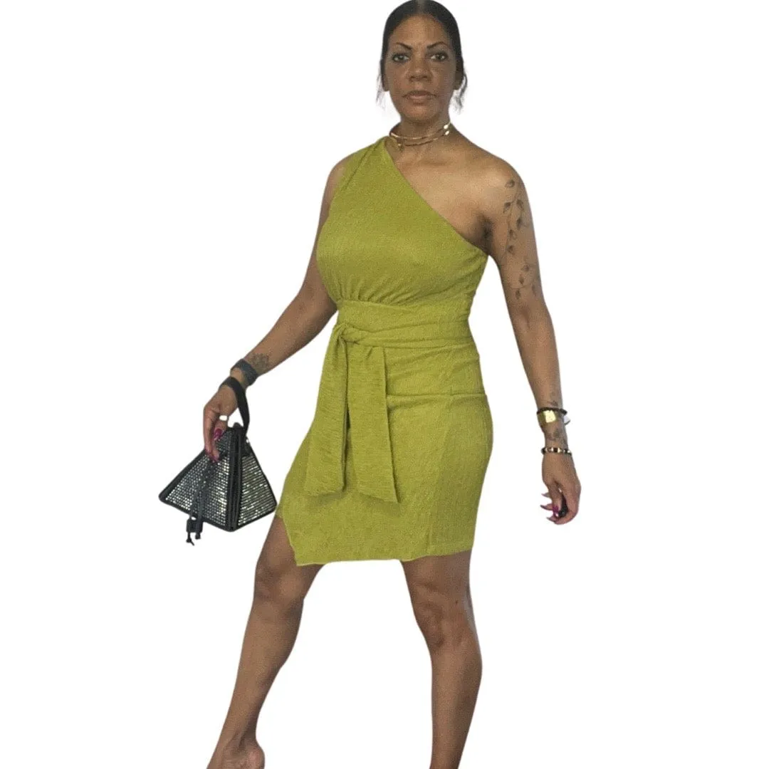 Alpha C Apparel Women Solid Color Casual Dress