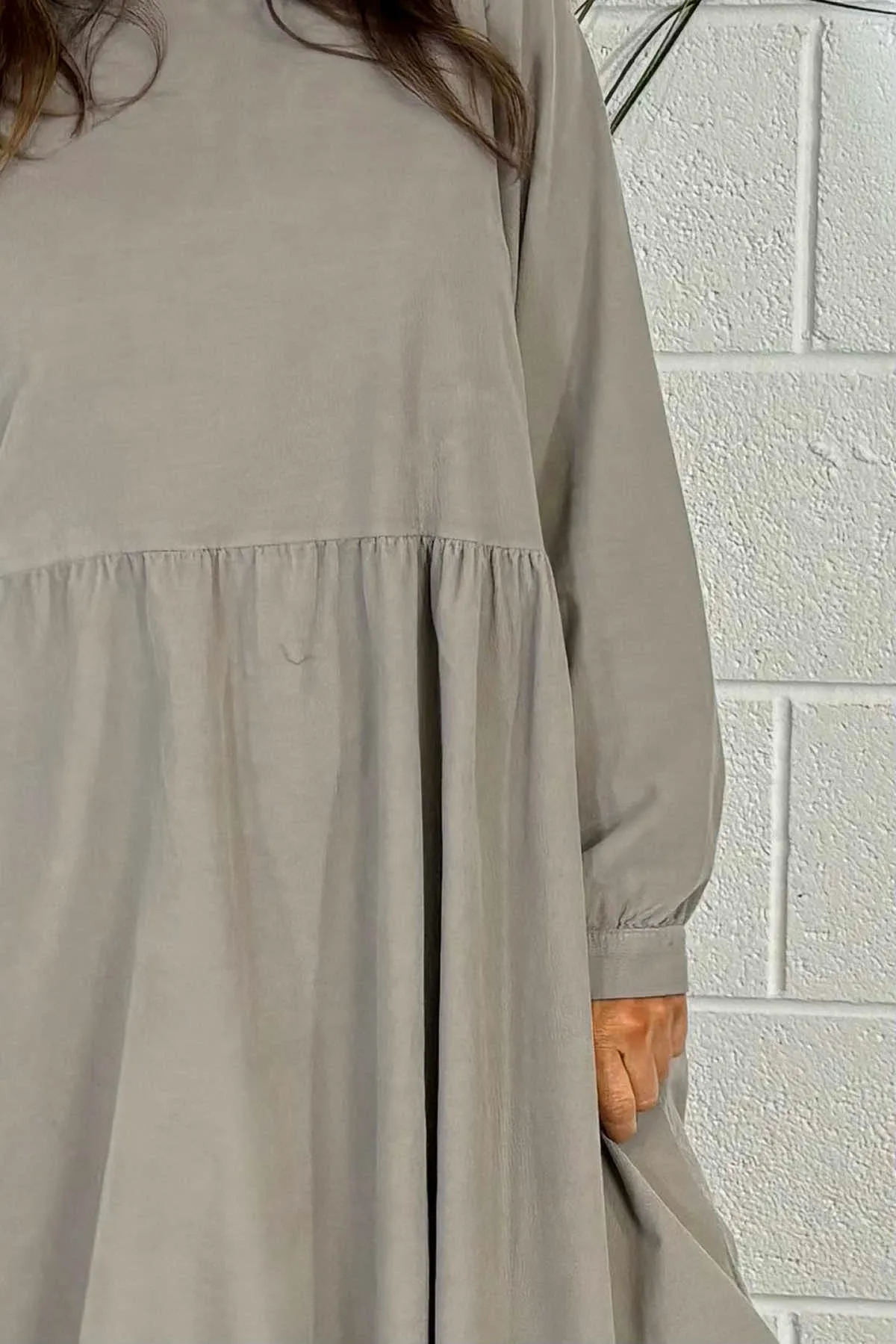 Andrea Needlecord Tunic Light Mocha