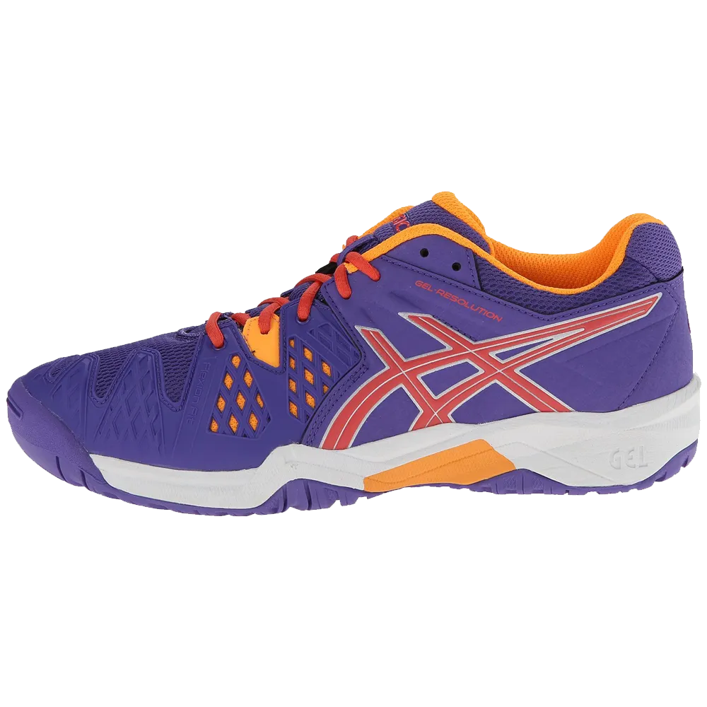 Asics gel resolution 6 gs tennis shoe