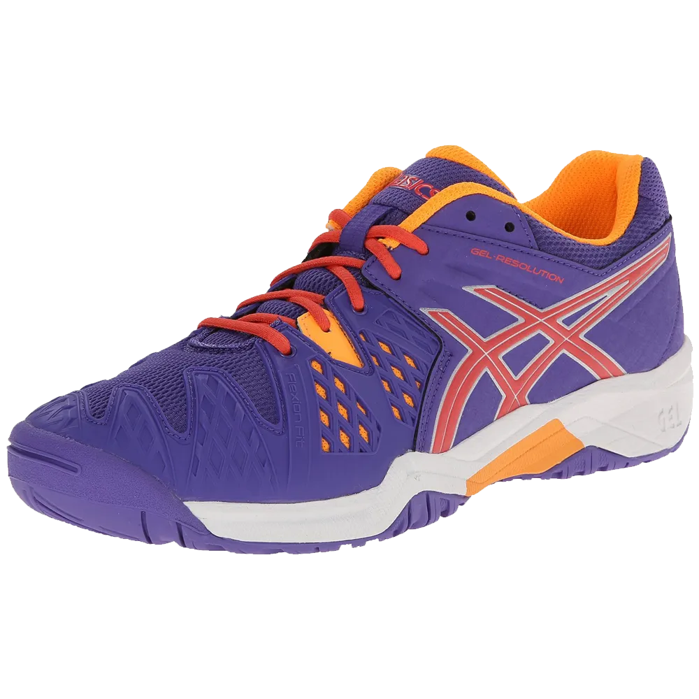 Asics gel resolution 6 gs tennis shoe