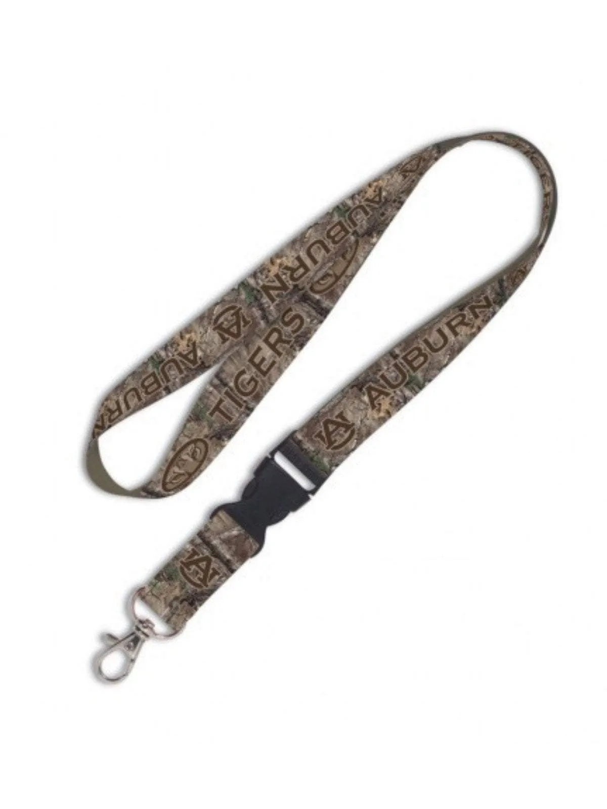 Auburn Tigers WinCraft Green Brown Camo Snap NCAA Licensed Lanyard