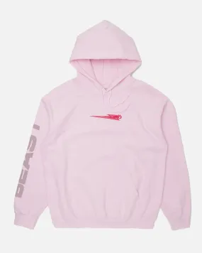 'Beast Bolt' Embroidered Pull Over Hoodie - Pink