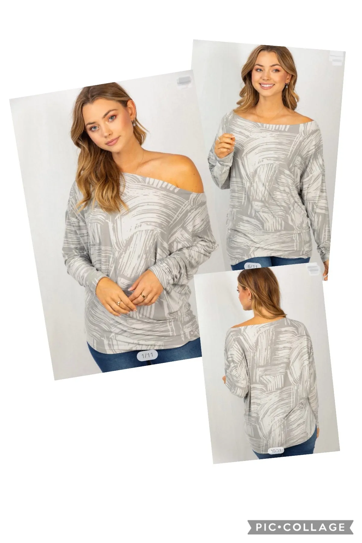 Brush Print Top