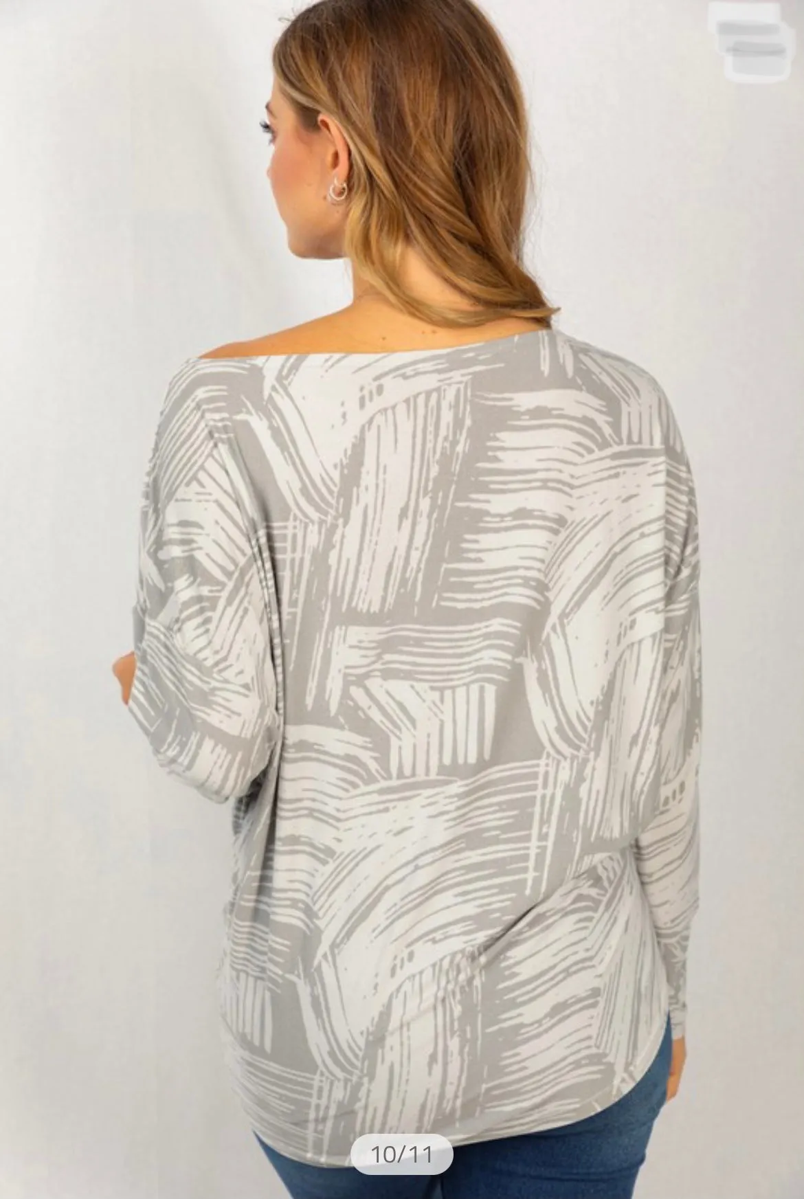 Brush Print Top