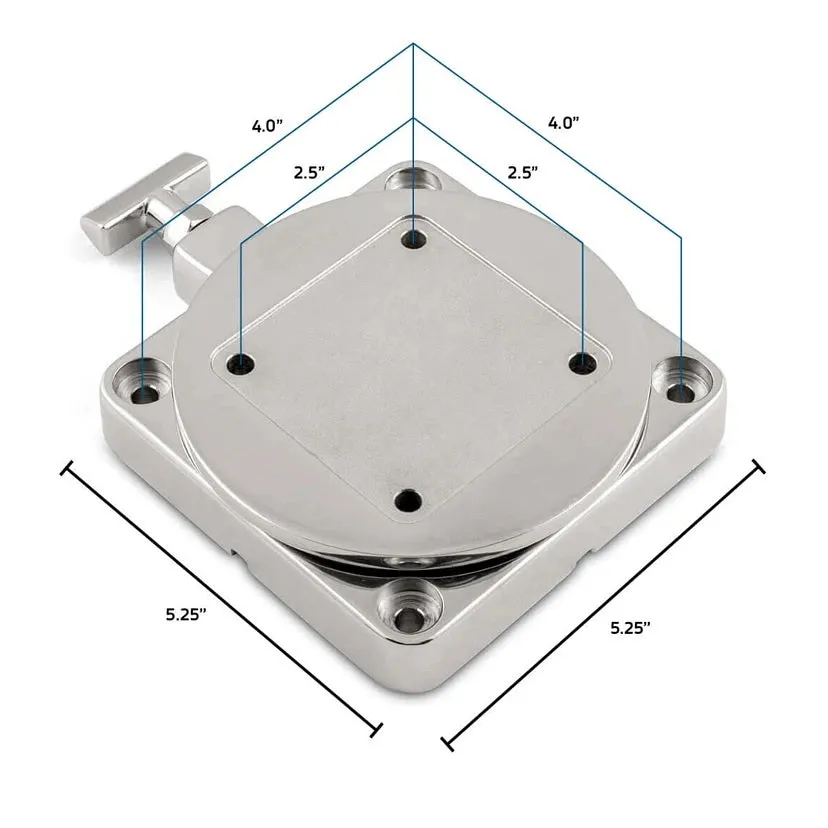 Cannon Stainless Steel Low Profile Swivel Base [1903002]