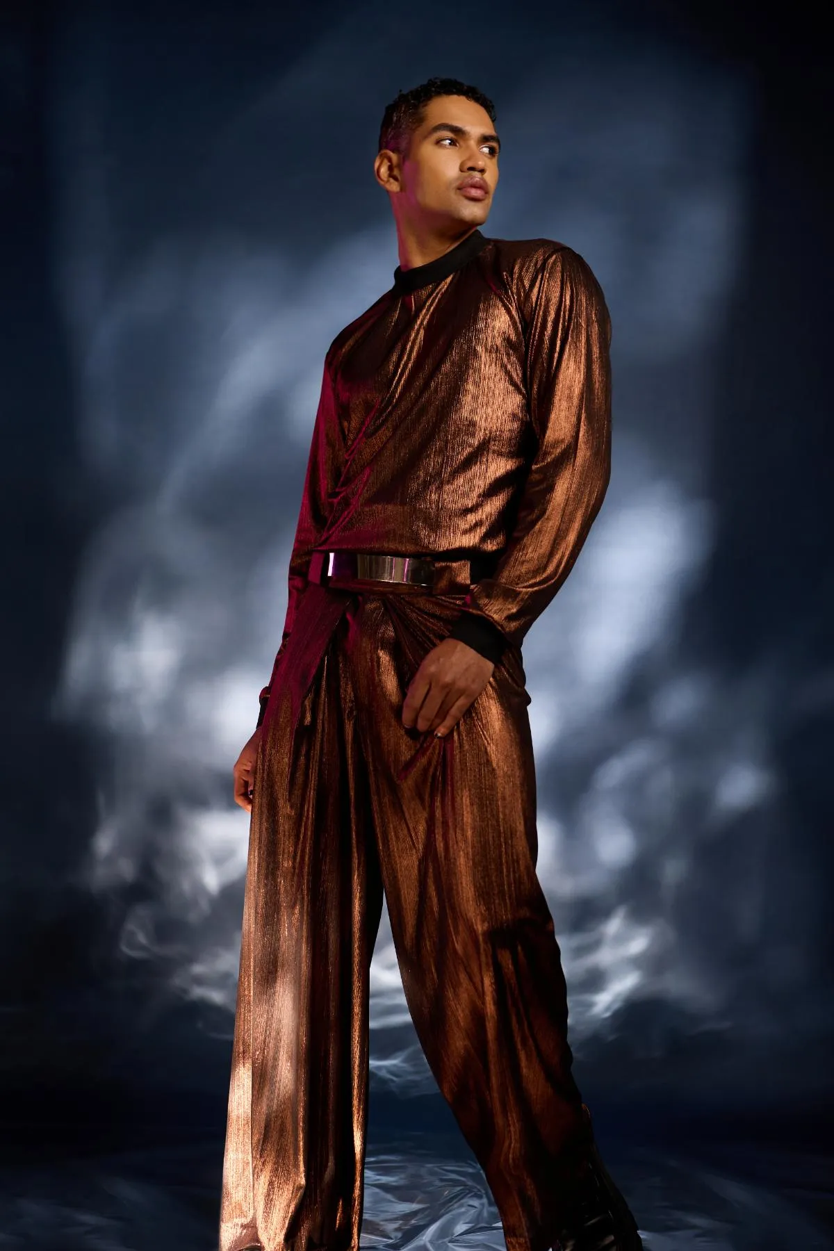 Copper jacket with pullover and pants