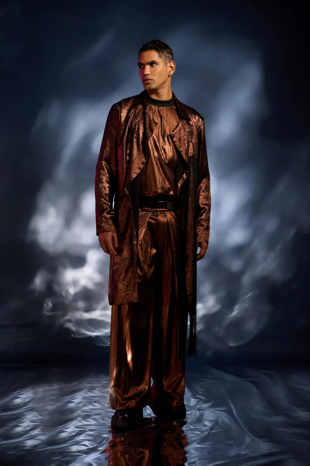 Copper jacket with pullover and pants