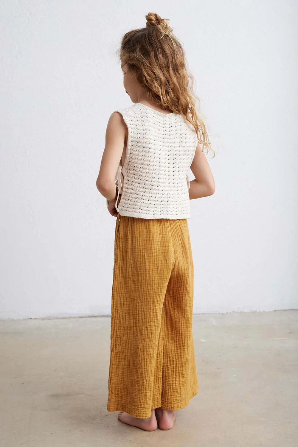 Crochet tricot top