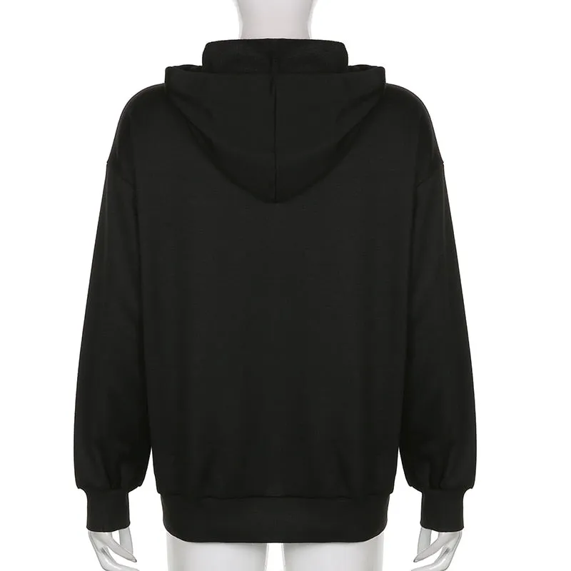 Grunge Print Hoodie