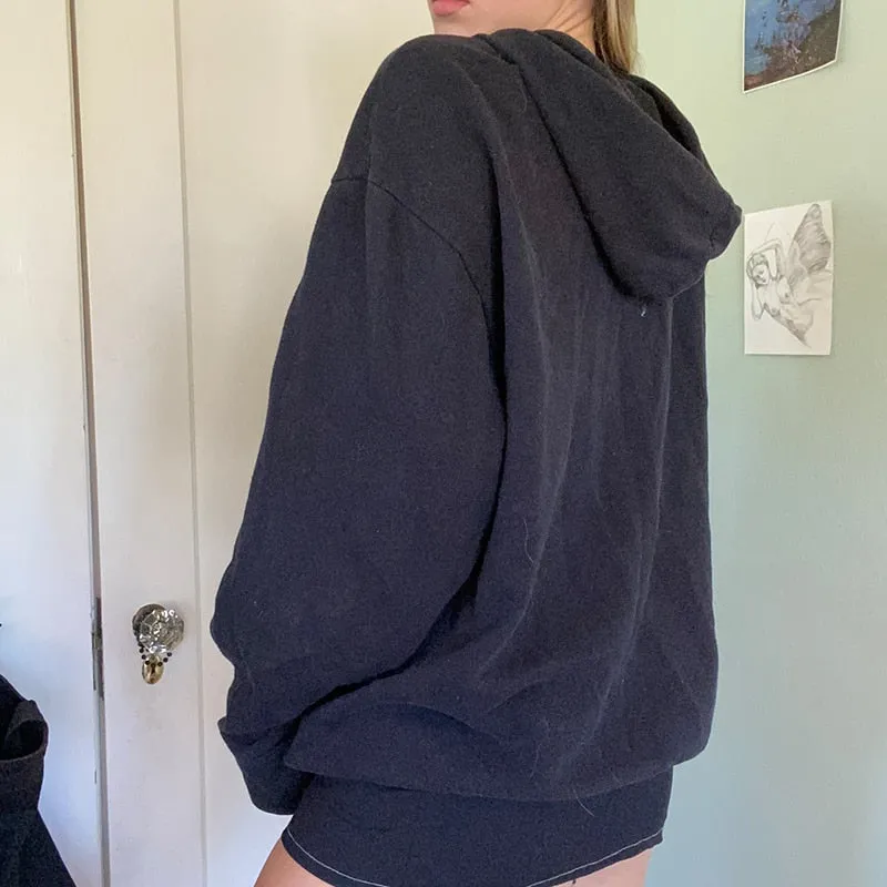 Grunge Print Hoodie