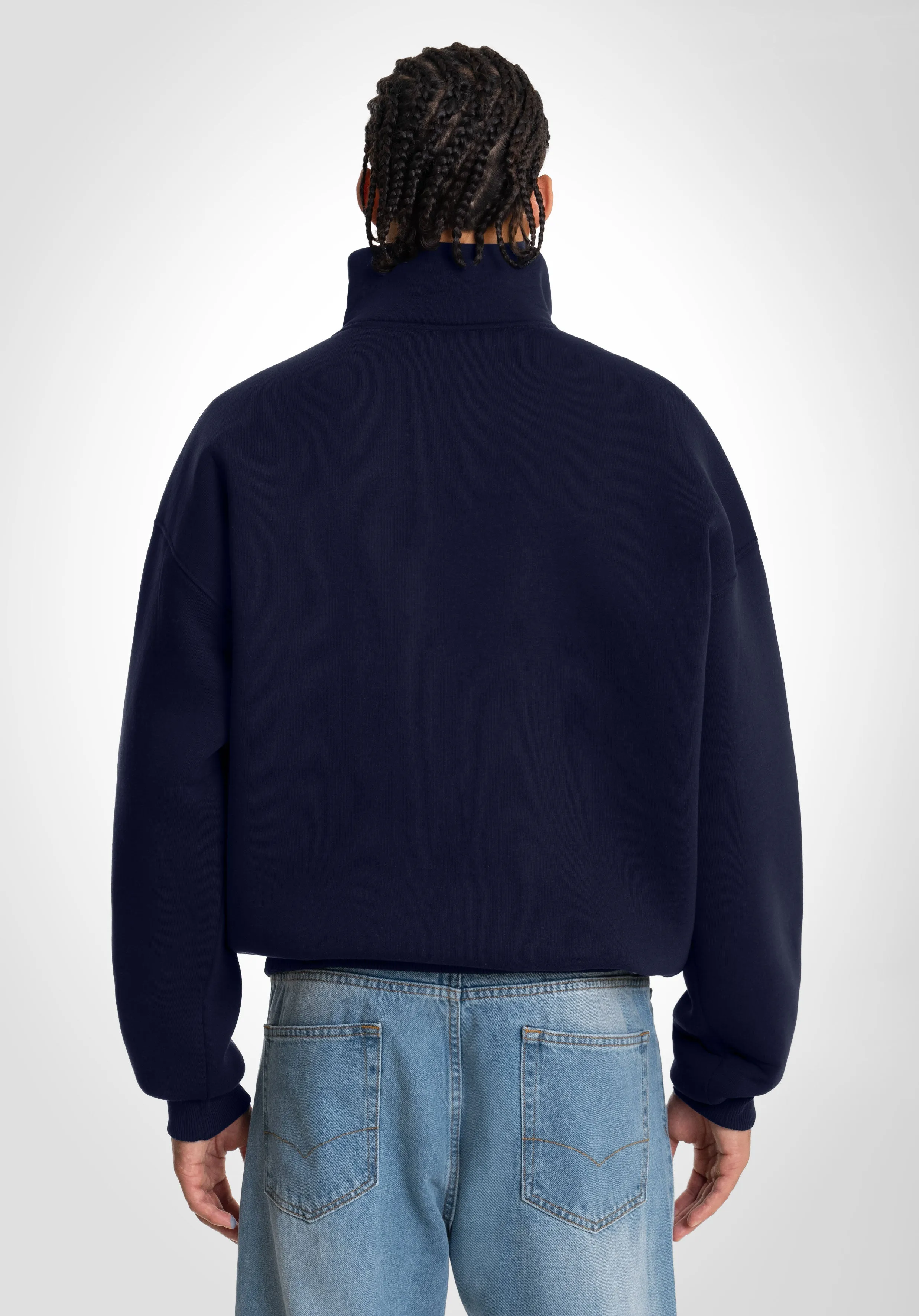 Half Zip Hoodie - Slate Navy