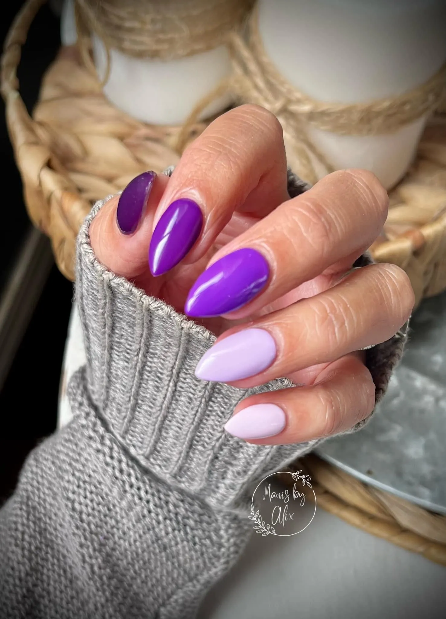Hint of Purple- Solid gel polish