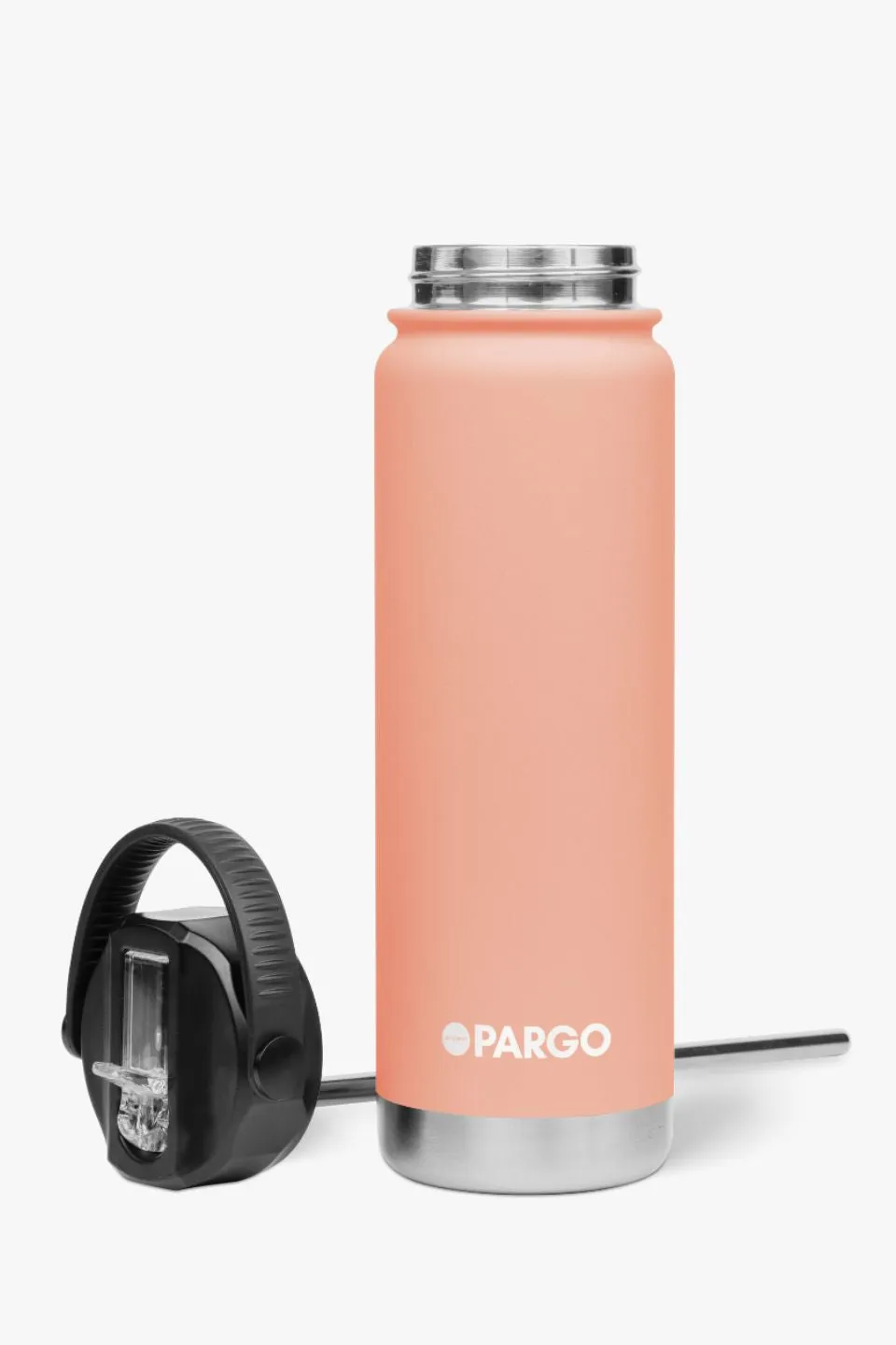 Insulated Coral Pink 750ml with Straw Lid Bottle