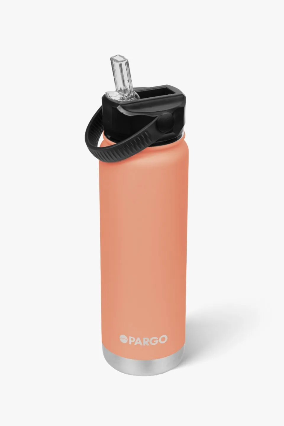 Insulated Coral Pink 750ml with Straw Lid Bottle
