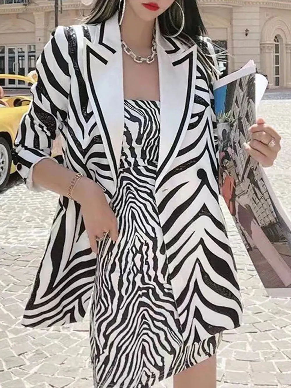 IYA Striped Blazer