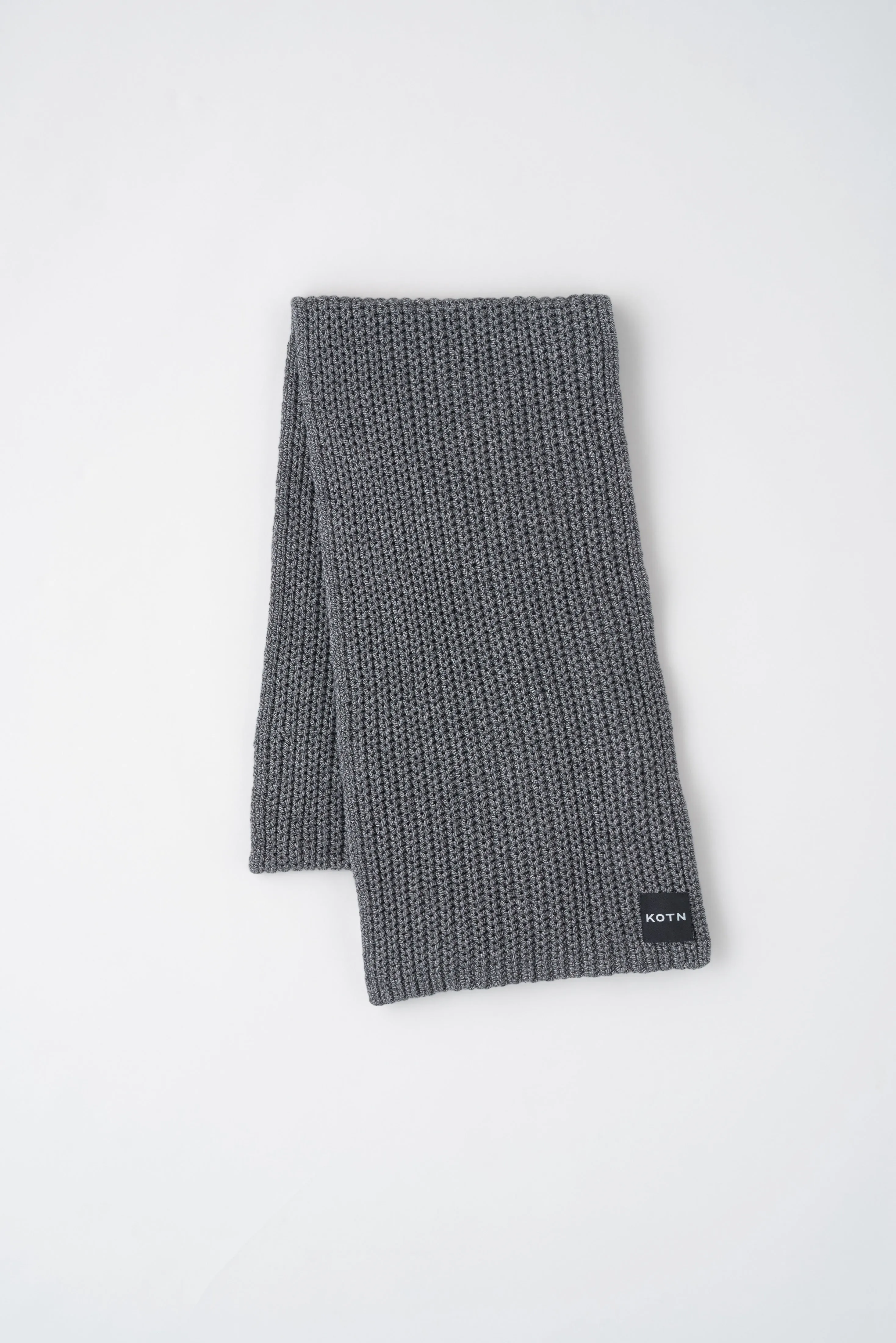 Jabal Scarf in Black Melange