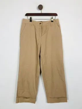 John Lewis Women's Cotton Cuffed Chinos Trousers NWT | UK12 | Beige