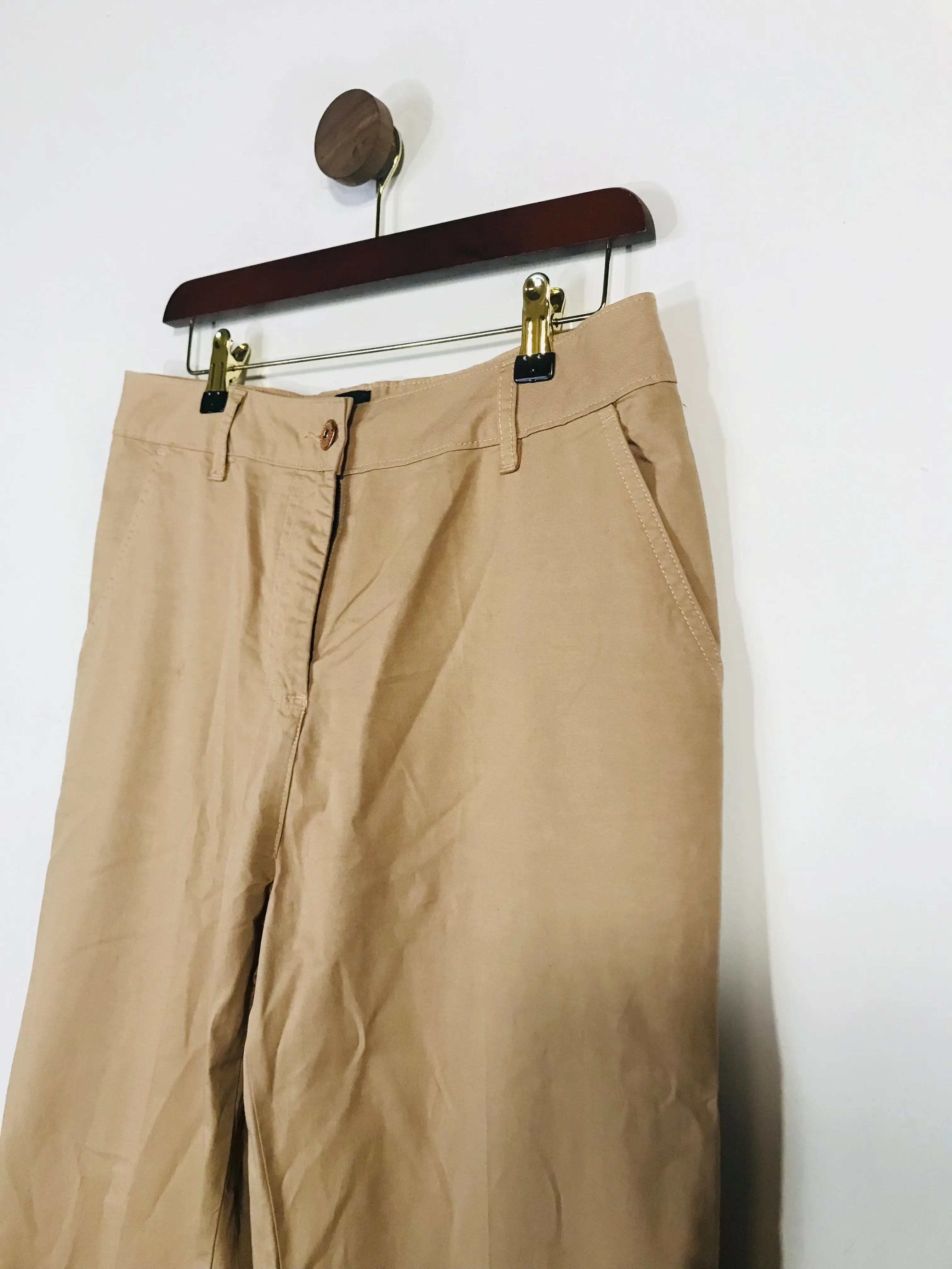 John Lewis Women's Cotton Cuffed Chinos Trousers NWT | UK12 | Beige
