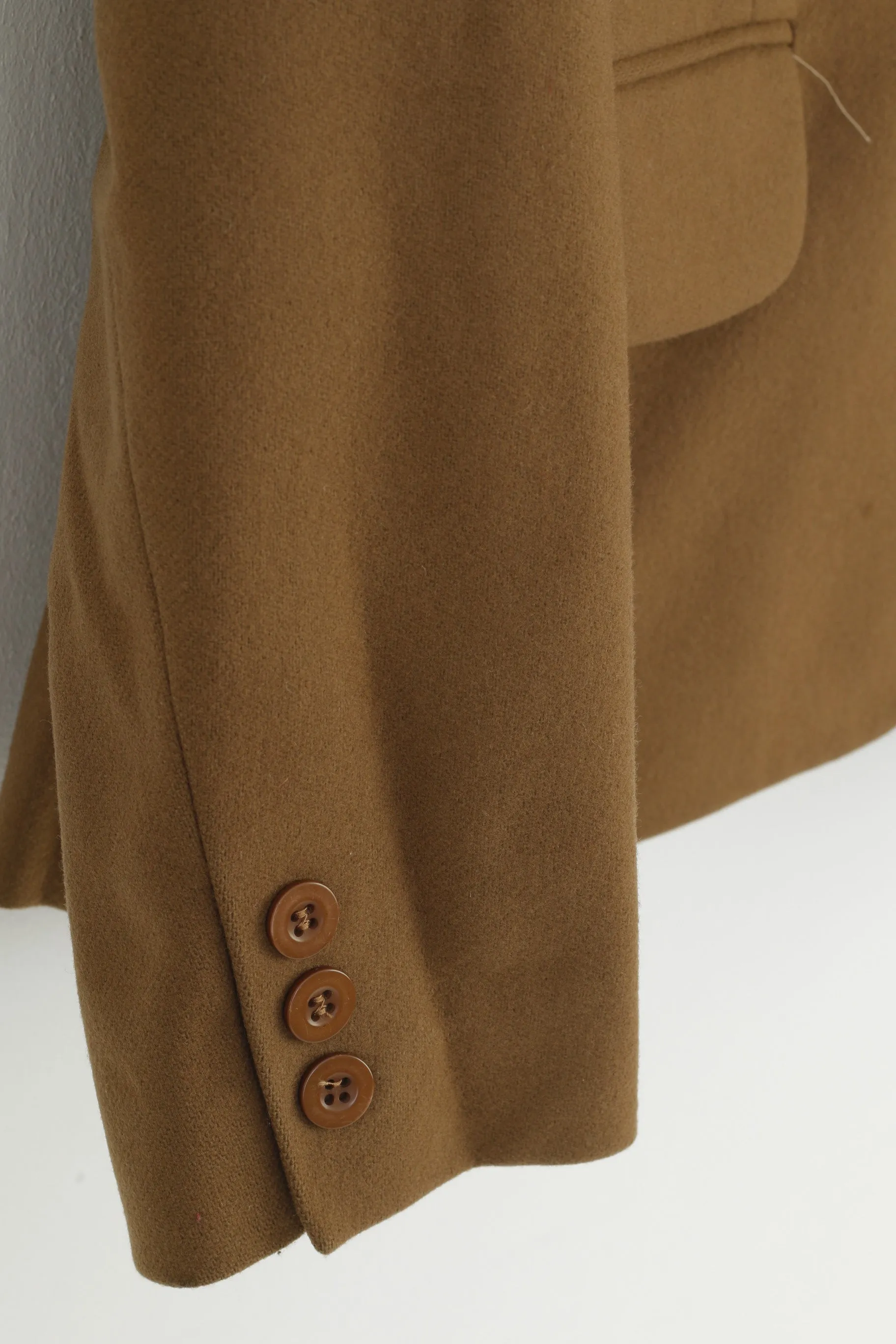 JP Femme Women M Blazer Single Breasted Wool Khaki Vintage Bottoms 1952 Jacket