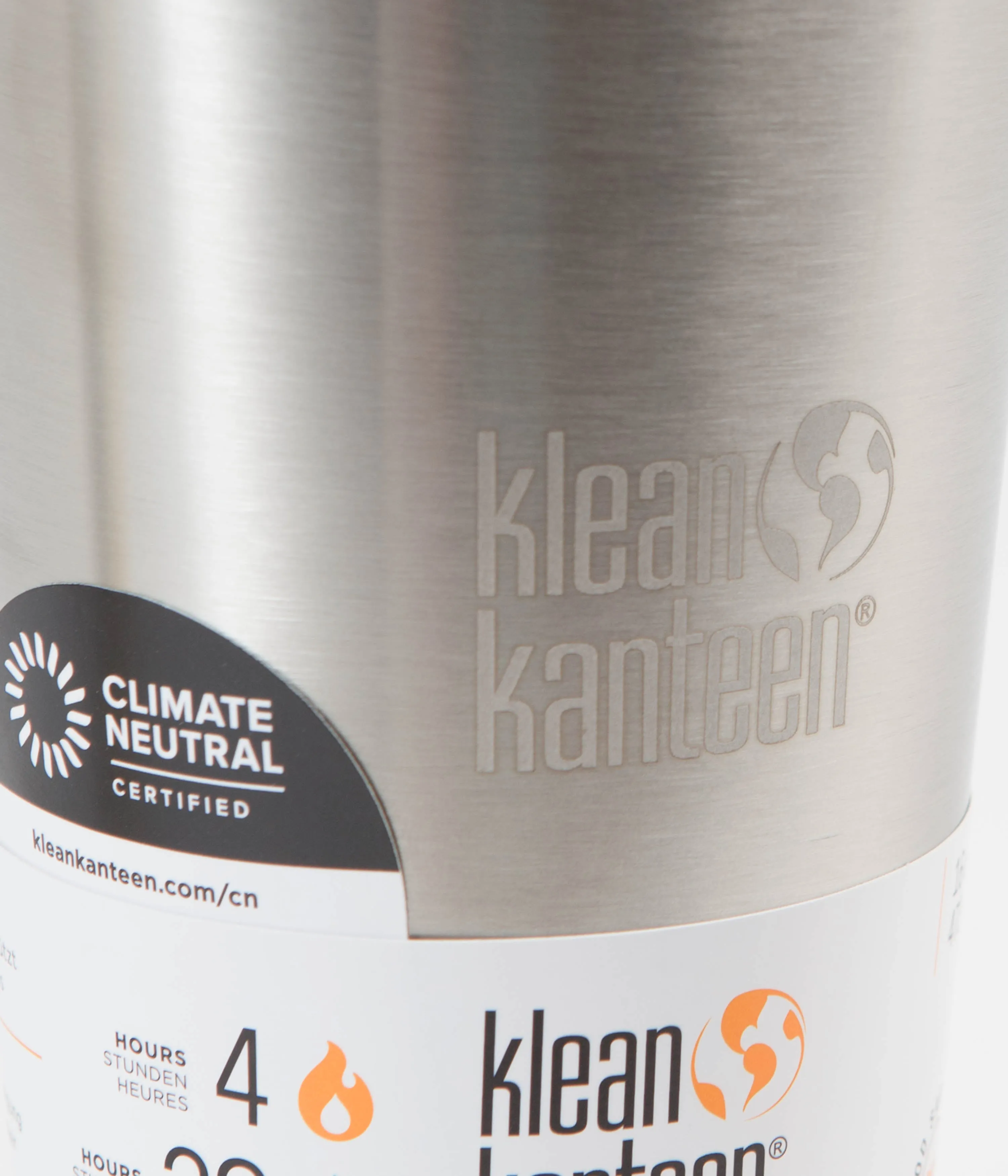 Klean Kanteen Insulated 473ml Straw Tumbler - Brushed Stainless