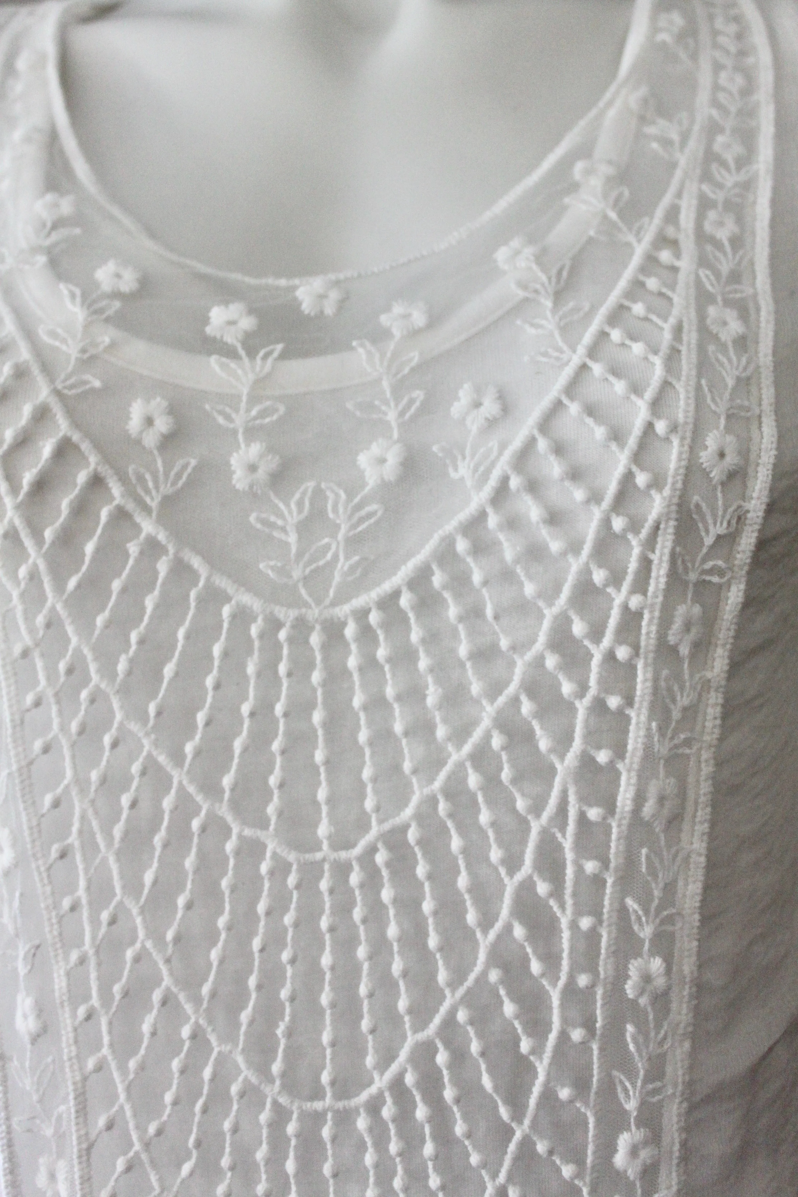 Light Summer Silk Crochet Tunic