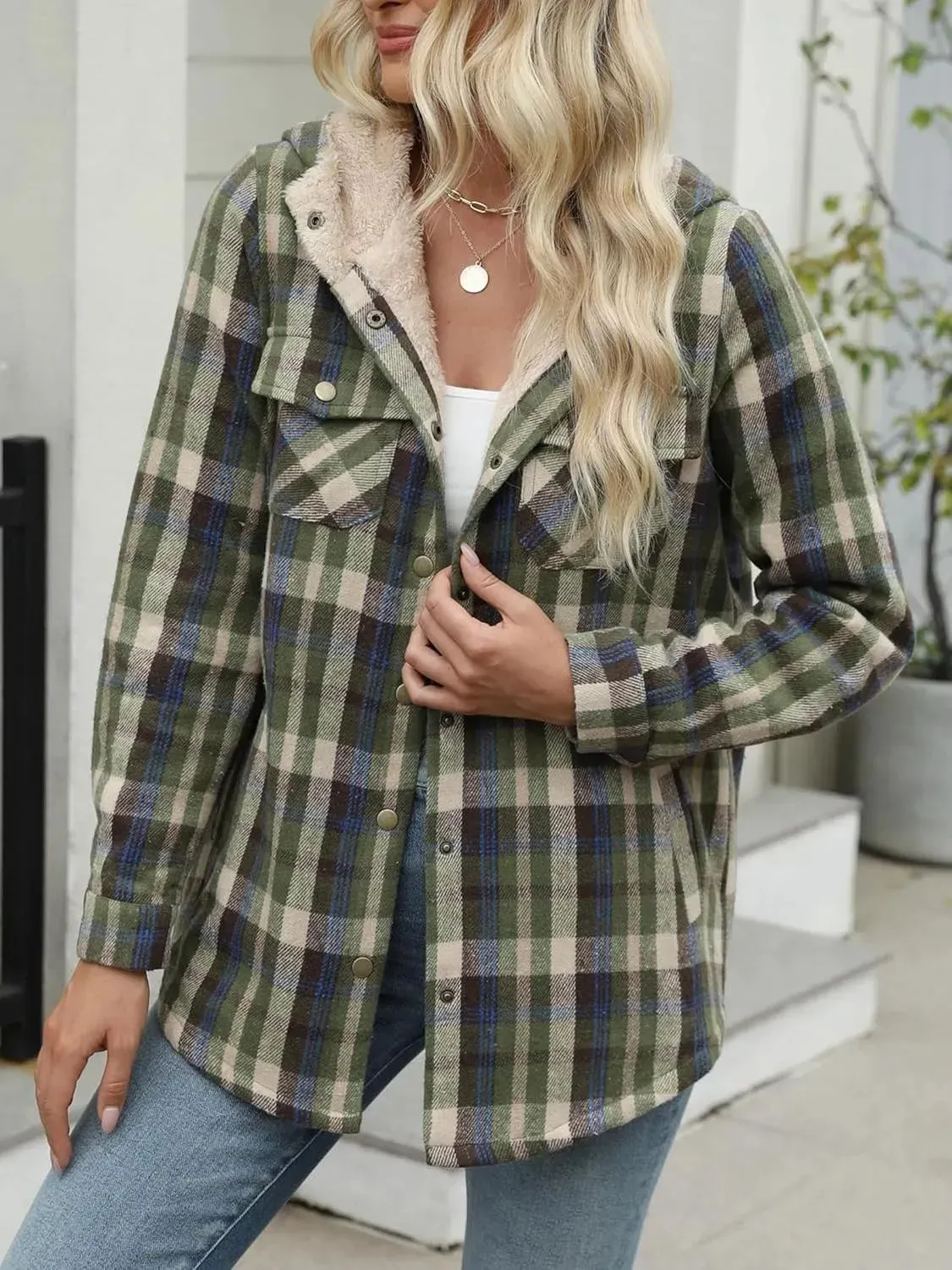 Mara Flannel Plaid Jacket Coat