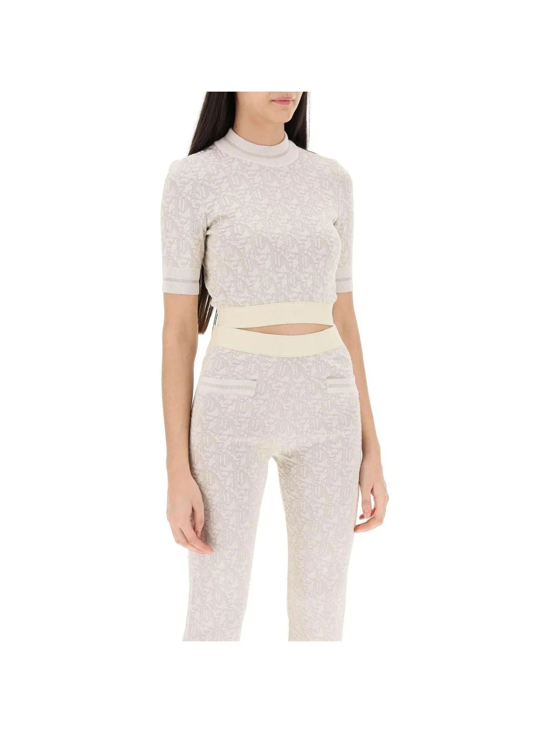 Monogram Lurex Knit Top