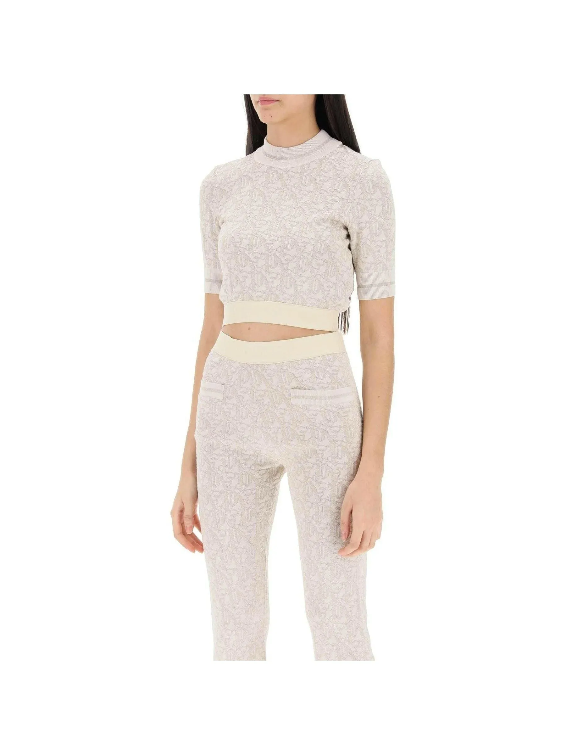 Monogram Lurex Knit Top