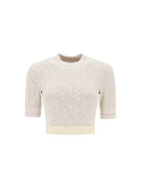 Monogram Lurex Knit Top