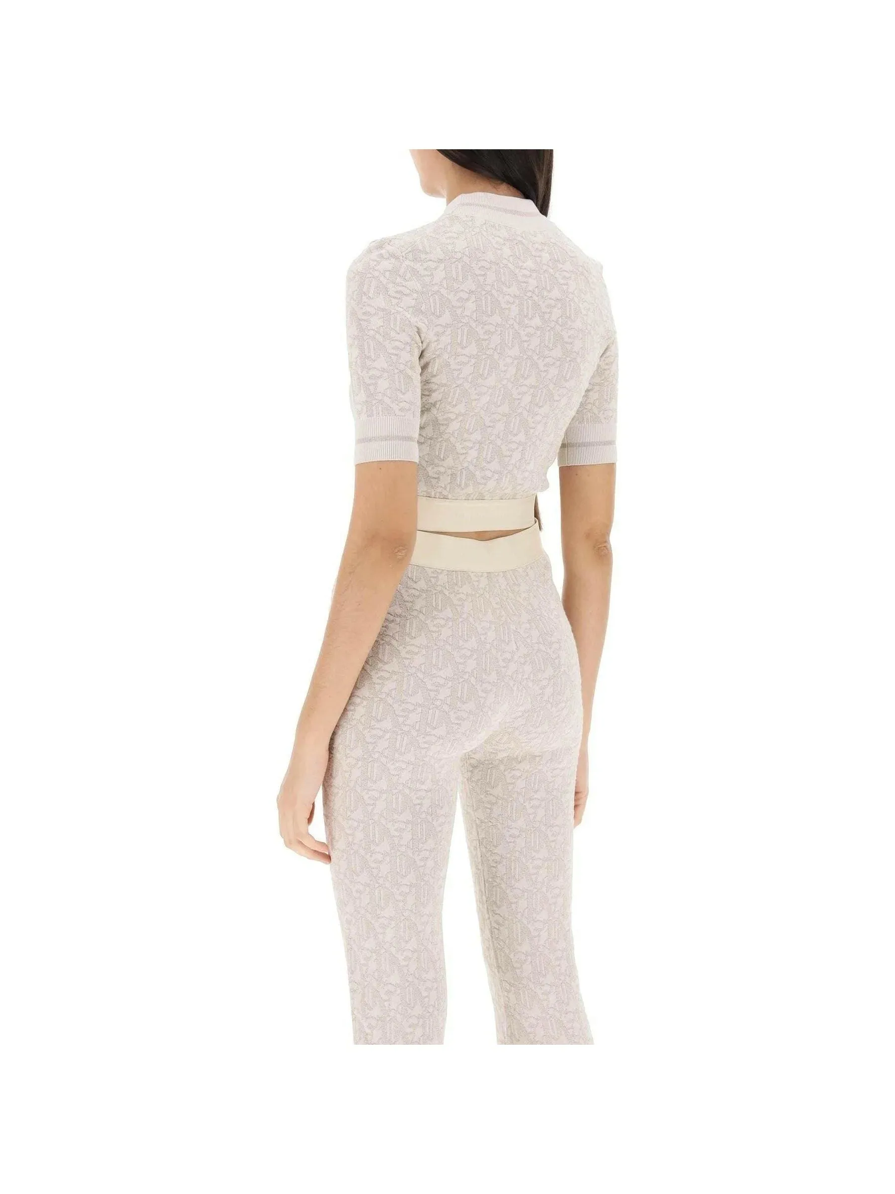 Monogram Lurex Knit Top