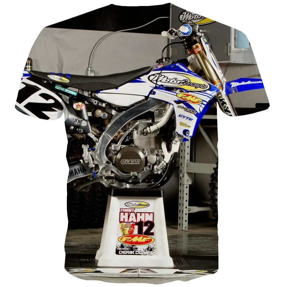 Motocross T-shirt Men motorcycle T-shirts Graphic Offroad Tshirt Anime