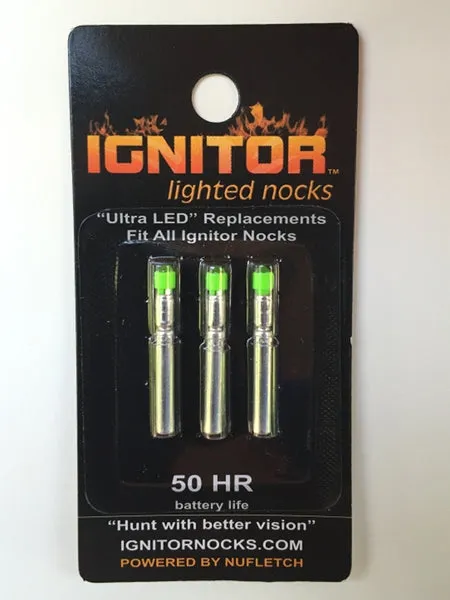 NuFletch Ignitor Lighted Nock Replacement Bulbs