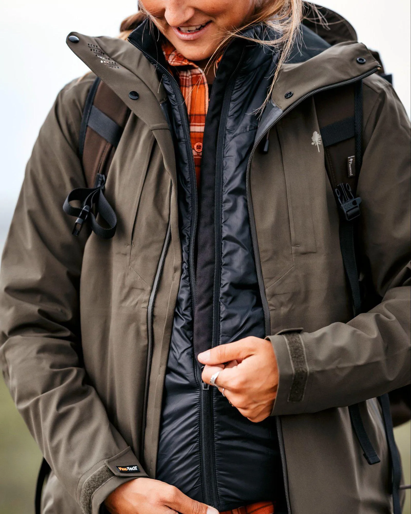 Pinewood® Wool Insulated Midlayer Jacka Dam / Black