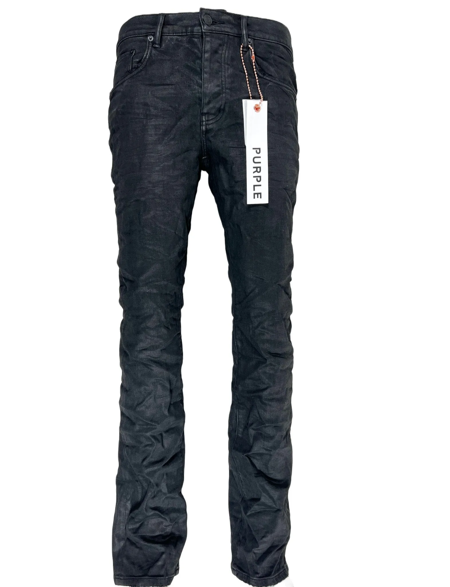 Purple Brand Jeans P004-BLRE Black Resin Flare Black
