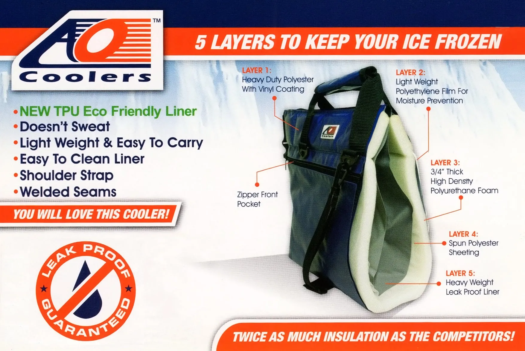"Horsepower" Soft Sided Vinyl AO Cooler 36 Pack