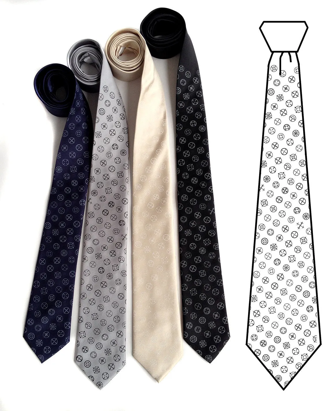 Straight Shooter Silk Necktie