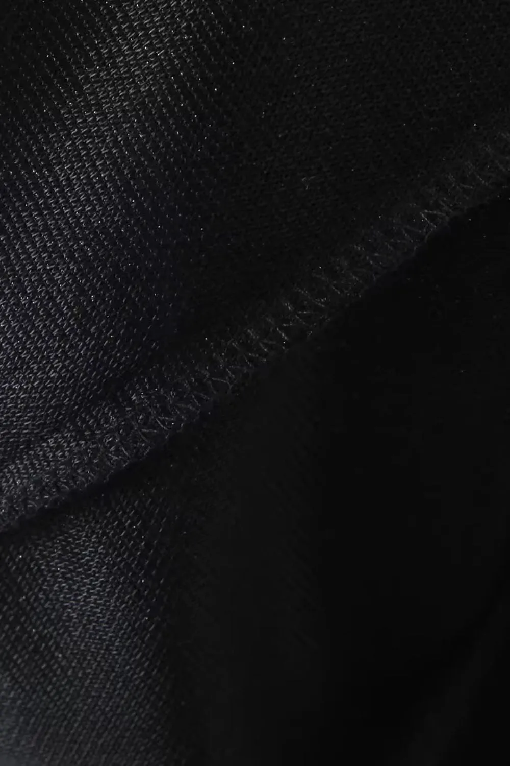 'Theo' Round Neck Long Sleeve Short Leather Jacket