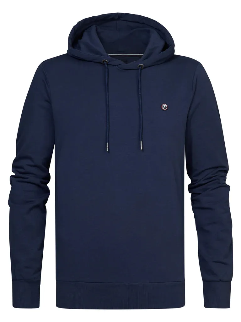UNIFARBENER HOODIE BAY-Petrol