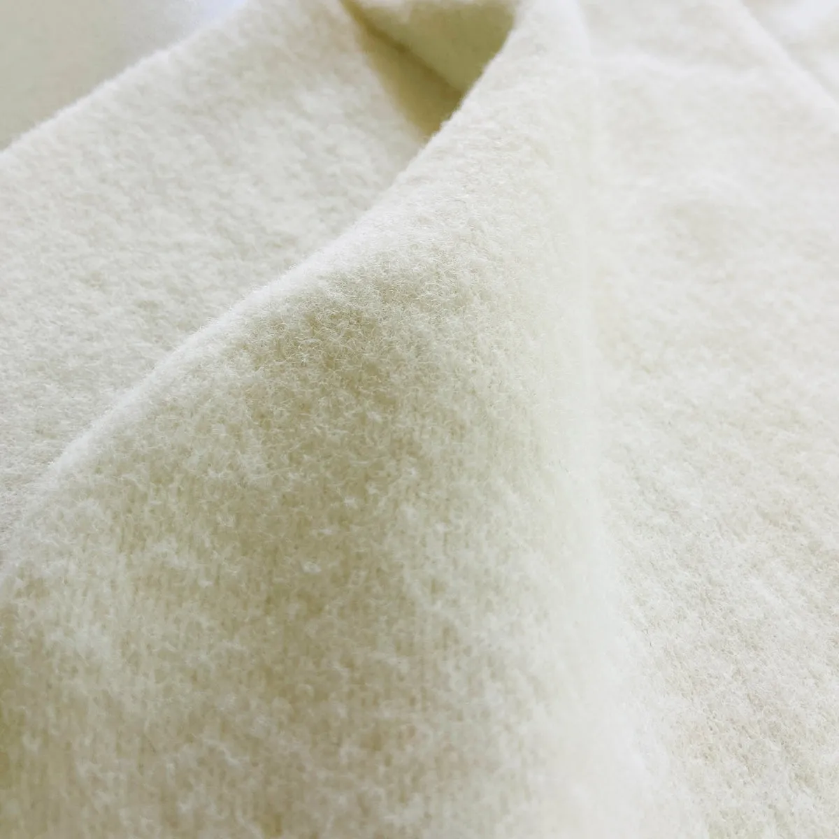 Womens V-Neck Long Sleeve Off-White Sweater